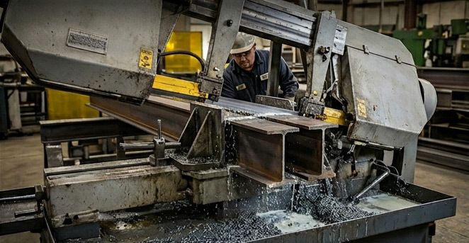 Bandsaw Cutting